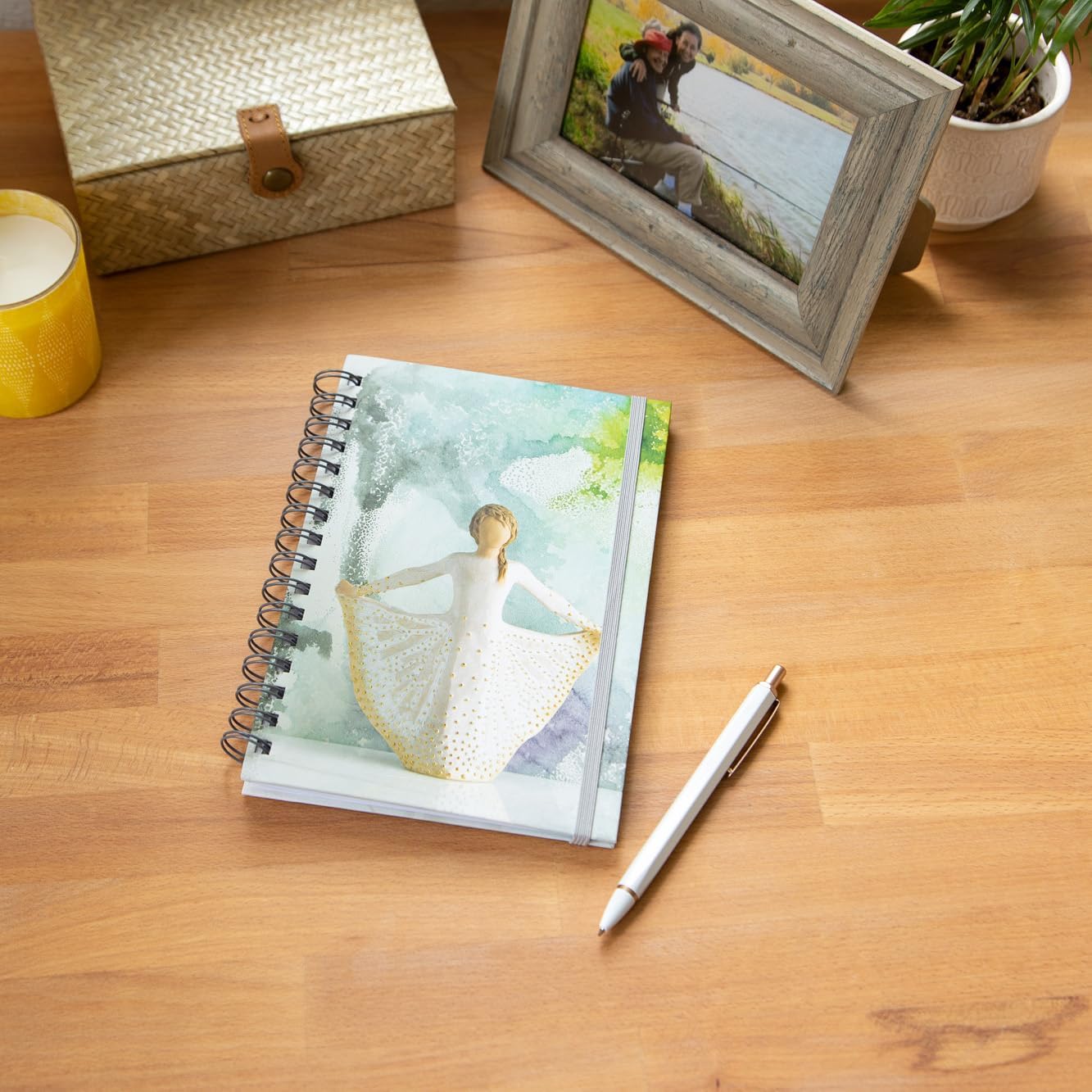 Willow Tree Butterfly Notebook, Lined, Spiral-bound, Hard-Cover Booklet to keep lists, thoughts, To-Dos and Reflections, Features Beautiful Image of Butterfly Carved Sculpture - Image 5