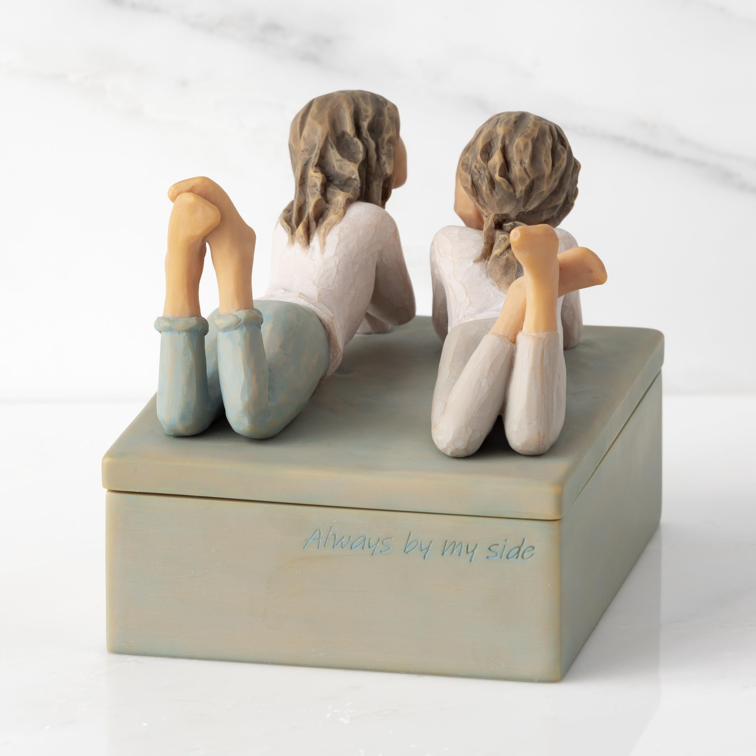Willow Tree Forever Friends, Always by my side, Family Memories, Best friends, Sisters, Sculpted Hand-Painted Decorative Table Top Jewelry Keepsake Box - Image 5