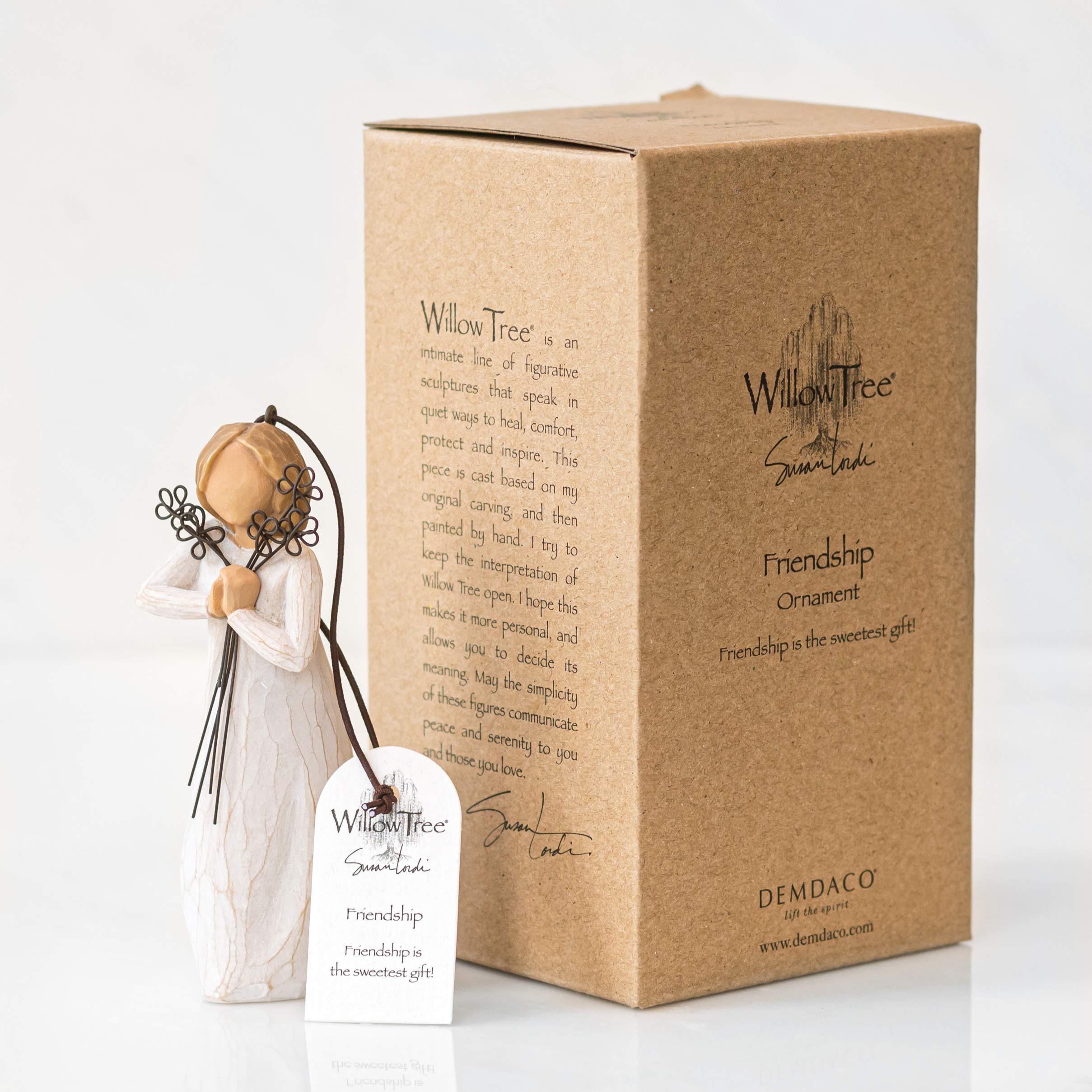 Willow Tree Friendship Ornament, Sculpted Hand-Painted Figure - Image 4