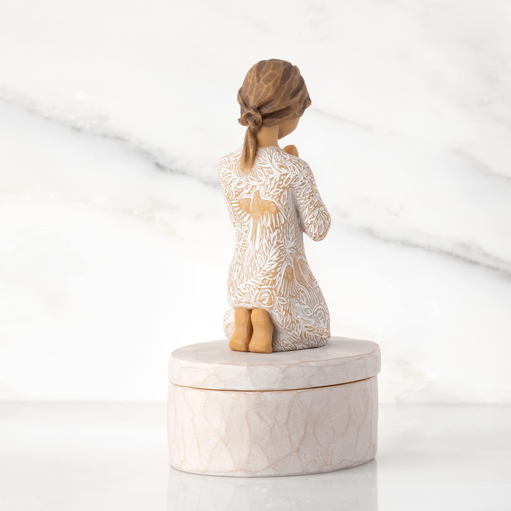 Willow Tree Prayer of Peace Keepsake Box, sculpted, hand-painted Keepsake Box - Image 3