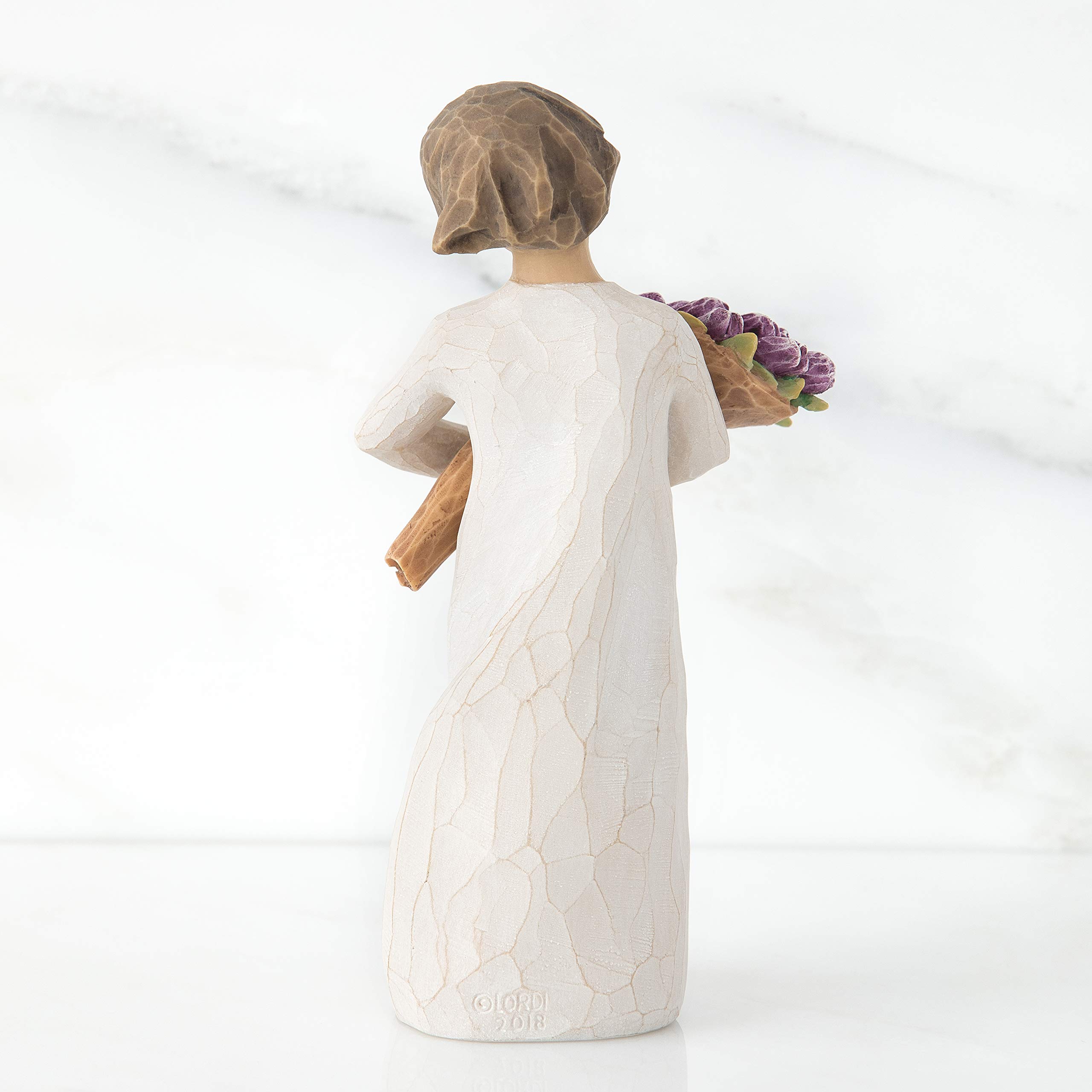 Willow Tree Surprise, A Bouquet of Wonderful Wishes, Celebrate Friendships, Thank You and Appreciation, for Flower Lovers, Sculpted Hand-Painted Figure - Image 3