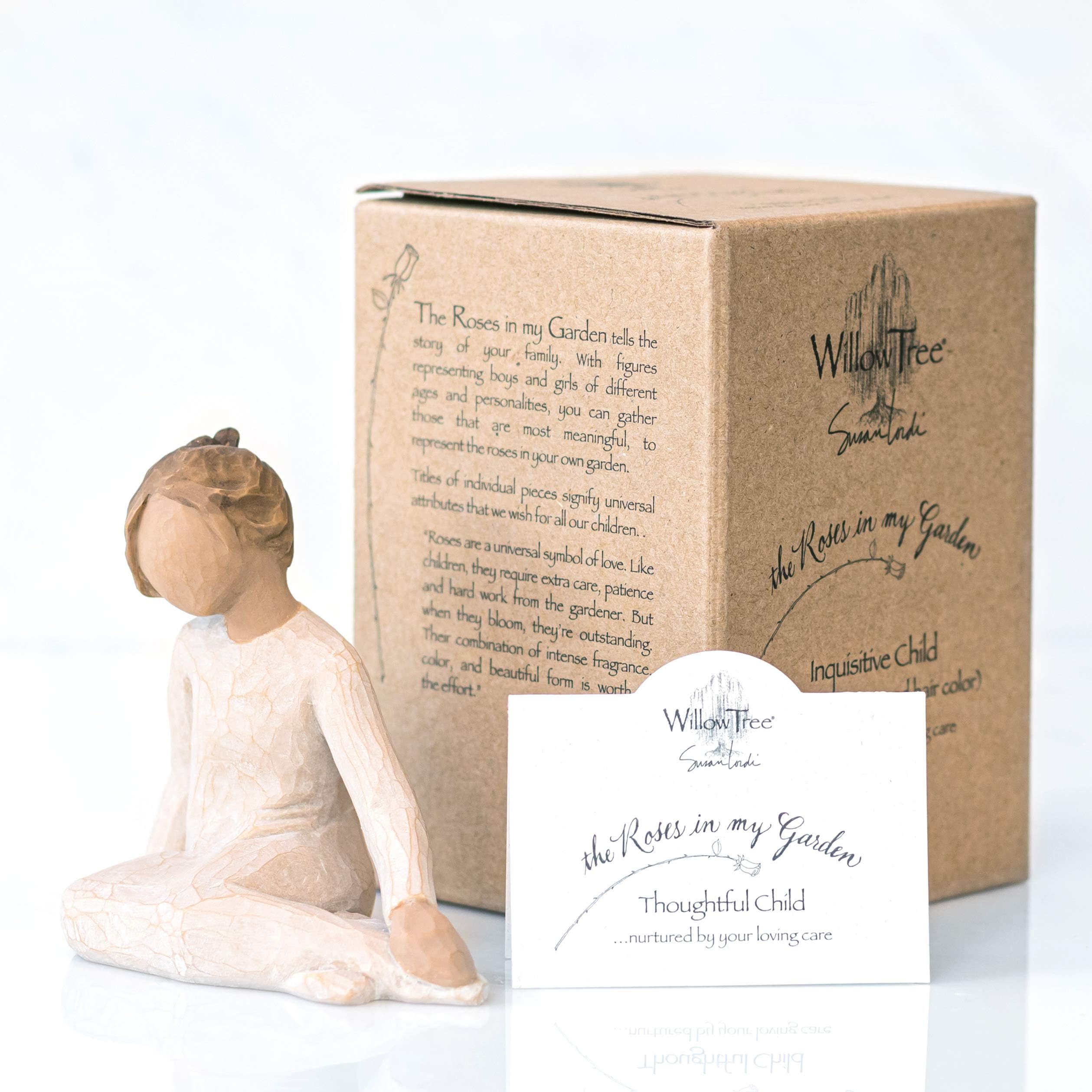 Willow Tree Thoughtful Child, Sculpted Hand-Painted Figure - Image 6